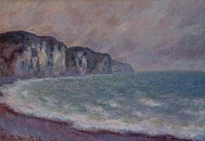 Cliff At Pourville — Claude Monet, Impressionism