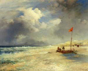 East Hampton Beach — Thomas Moran