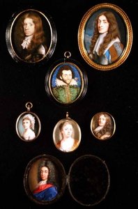 James, Duke Of York, By Samuel Cooper, Together With Various Other Miniature Portraits — Samuel Cooper