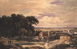 Frognal, Hampstead, C.1825 — John Varley I (the Older)