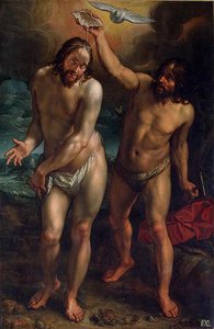 The Baptism Of Christ — Hendrik Goltzius, Northern Mannerism