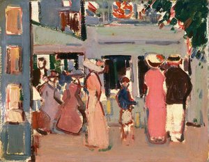 Before A Café - Paris — John Duncan Fergusson