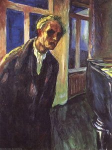 Sjalvportratt — Edvard Munch, Expressionism