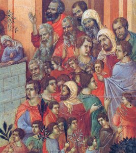 Entry Into Jerusalem (fragment) — Duccio Di Buoninsegna, Proto Renaissance