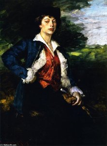 Portrait Of Miss L. (isabella Lothrop) — William Merritt Chase