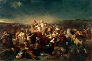 Déroute des Germains, après la bataille de Tolbiac