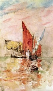 Red Sail, Venice — Frank Duveneck