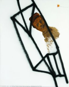 Rimbaud On His Litter — Sir Sidney Robert Nolan, Contemporary Abstract