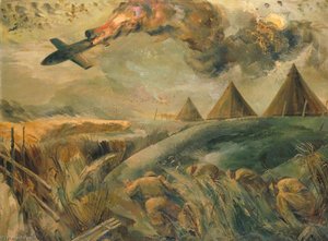 Battle Of London Royal Marine Anti Aircraft Gunners Bring Down A Flying Bomb — Leslie Cole