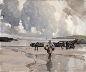A Good Catch, County Donegal — James Humbert Craig