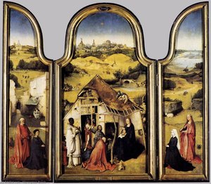 Triptych der Verehrung der Weisen