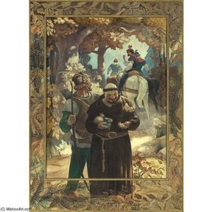 Robin Hood And Friar Tuck — N.c. Wyeth