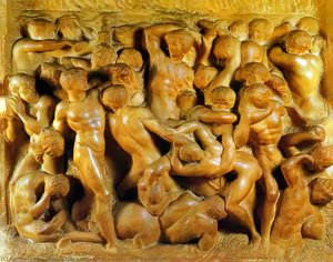 Battle Of The Centaurs — Michelangelo Buonarroti, High Renaissance
