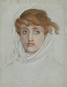 Head Of A Young Woman — Anthony Frederick Augustus Sandys