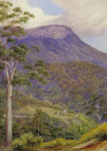 Vista De Los 'organ Pipes', Monte Wellington, Tasmania — Marianne North, Impresionismo