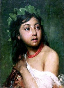 La joven italiana con collar