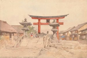 Landscape with Torii