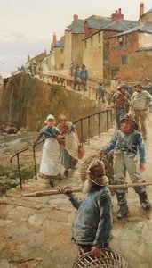 The Quayside — Walter Langley