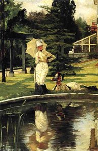 In An English Garden — Jacques Joseph Tissot