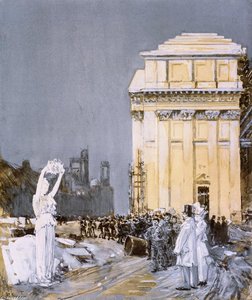 Scene At The World's Columbian Exposition, Chicago, Illinois — Frederick Childe Hassam