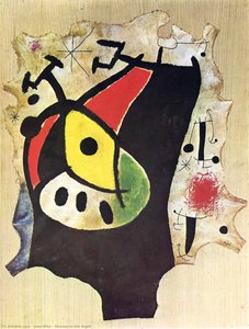 Mujer En La Noche — Joan Miró, Expresionismo Surrealista