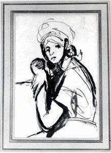 Half-figure Of A Young Woman — George Romney