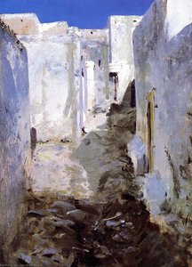A Street In Algiers — John Singer Sargent