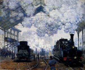 Saint-lazare Station, Exterior — Claude Monet, Impressionism
