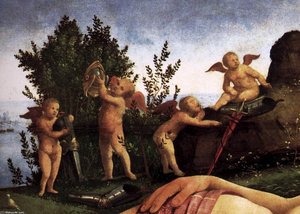 Venus, Mars, and Cupid (detail)