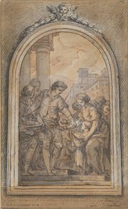 Life Of St. Gregory St. Gregory Distributing His Worldly Goods To The Poor — Charles-andré Van Loo