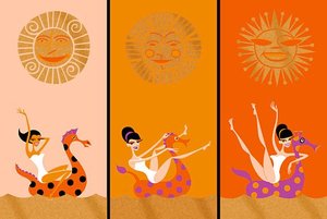 Three Suns — Josh Agle (shag)