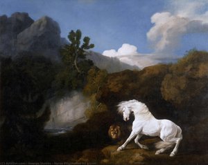 Horse Frightened by a Lion
