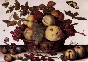 Basket Of Fruits — Balthasar Van Der Ast, Baroque Still Life