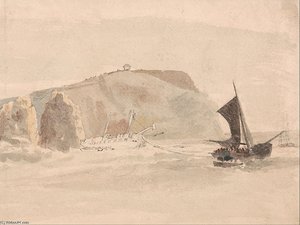Shipwreck Off The Needles, Isle Of Wight — Peter De Wint