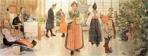 Now Is It Christmas Again — Carl Larsson