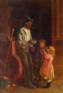 The Kitten (or Pompey And The Kitten) — Thomas Waterman Wood, Genre Scene