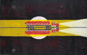 Hitch Hiker (reflected) — Peter Doig