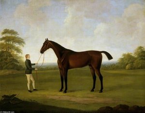 'saltram' With A Stable Lad — John Nost Sartorius