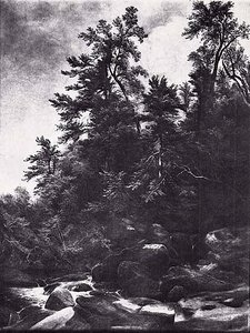 Where Streamlet Sings In Rural Joy, (painting) — Asher Brown Durand