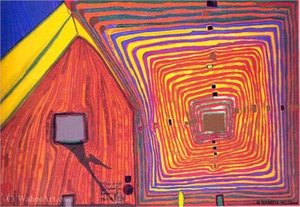 A Spiralsun And Moonhouse - The Neighbours — Friedensreich Hundertwasser