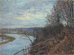 November Afternoon — Alfred Sisley, Impressionism