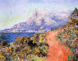 The Red Road Near Menton — Claude Monet, Impressionism