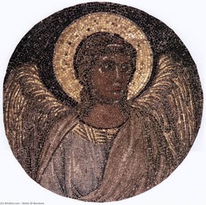Tondo With Angel — Giotto Di Bondone