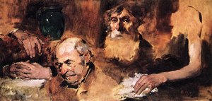 Heads And Hands (study) — Frank Duveneck