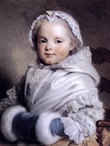 Portrait Of Nicole Richard As Child — Maurice Quentin De La Tour, Rococo Portraiture