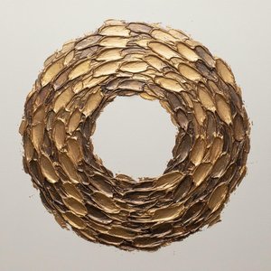 Primordial Resonance: A Singular Study In Gilded Bronze And Sculptural Depth — David Moreau, Plaster & Texture Art