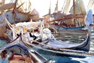 Sketching On The Giudecca — John Singer Sargent