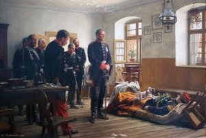 Friedrich Wilhelm An Der Leiche Abel Douays Anagoria — Anton Von Werner