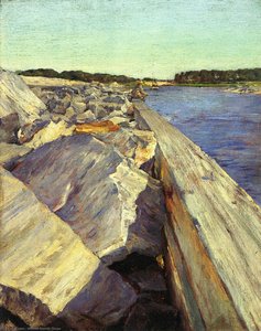 The Lone Fisherman — William Merritt Chase