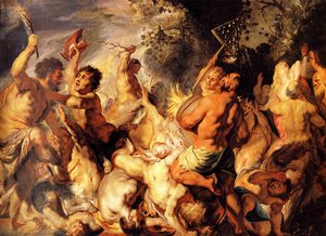 Lapiths And The Centaurs — Jacob Jordaens, Baroque